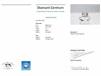 Witgouden ring met een grote briljant geslepen diamant van 4.02 carat - afbeelding 7 van  7
