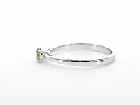 Witgouden ring met groene diamant - afbeelding 7 van  10