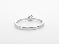 Witgouden ring met groene diamant - afbeelding 9 van  10