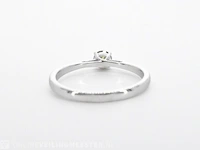 Witgouden ring met groene diamant - afbeelding 7 van  9
