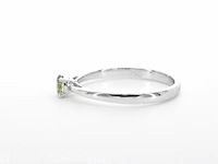 Witgouden ring met groene diamant - afbeelding 5 van  9