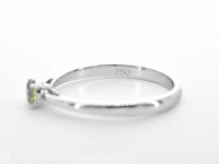 Witgouden ring met groene diamant - afbeelding 9 van  9