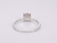 Witgouden ring met morganiet - afbeelding 9 van  11