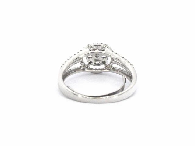 Witgouden ring met natuurlijk diamanten van 1.20 carat totaal - afbeelding 6 van  12