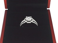 Witgouden ring met natuurlijk diamanten van 1.20 carat totaal - afbeelding 11 van  11