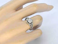 Witgouden ring met natuurlijk diamanten van 1.20 carat totaal - afbeelding 2 van  11