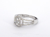 Witgouden ring met natuurlijk diamanten van 1.20 carat totaal - afbeelding 4 van  11