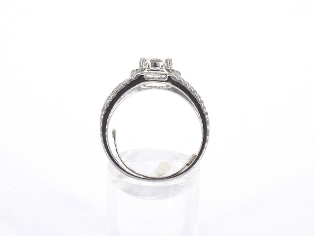 Witgouden ring met natuurlijk diamanten van 1.20 carat totaal - afbeelding 8 van  11