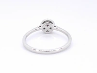 Witgouden ring met natuurlijke roze en witte diamant - afbeelding 7 van  11