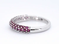 Witgouden ring met robijnen - afbeelding 6 van  10