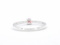 Witgouden ring met roze diamant (gecertificeerd) - afbeelding 8 van  10