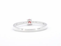 Witgouden ring met roze diamant (gecertificeerd) - afbeelding 9 van  11