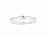 Witgouden ring met roze diamant - afbeelding 9 van  10