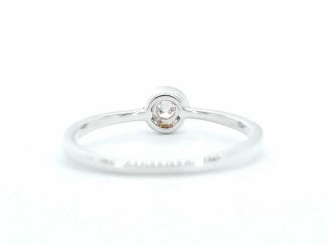 Witgouden ring met roze diamant - afbeelding 7 van  11