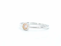 Witgouden ring met roze diamant - afbeelding 8 van  11