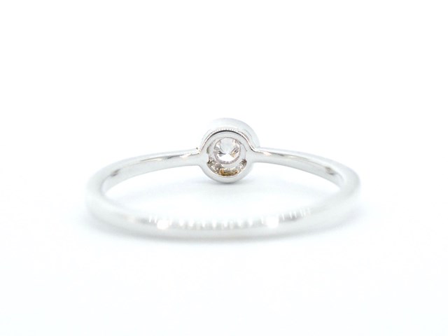 Witgouden ring met roze diamant - afbeelding 7 van  9