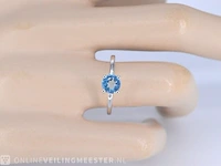 Witgouden ring met topaas - afbeelding 2 van  9