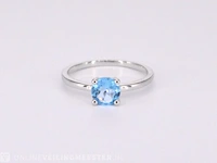 Witgouden ring met topaas - afbeelding 6 van  9