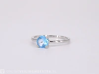 Witgouden ring met topaas - afbeelding 9 van  9