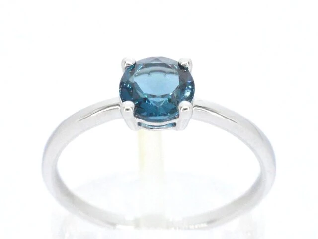 Witgouden ring met topaas - afbeelding 1 van  10