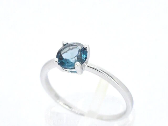Witgouden ring met topaas - afbeelding 4 van  10