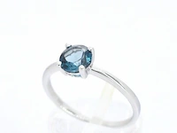Witgouden ring met topaas - afbeelding 4 van  10