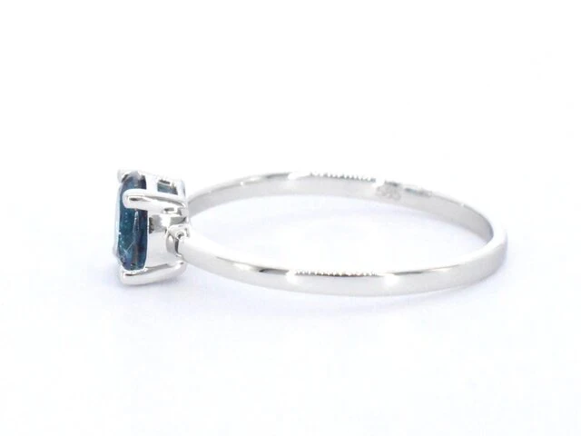Witgouden ring met topaas - afbeelding 6 van  10