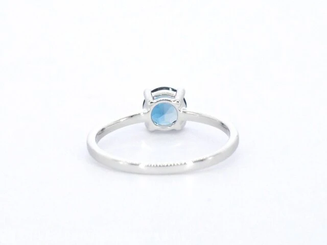 Witgouden ring met topaas - afbeelding 8 van  10