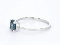 Witgouden ring met topaas - afbeelding 10 van  10