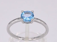 Witgouden ring met topaas - afbeelding 1 van  11