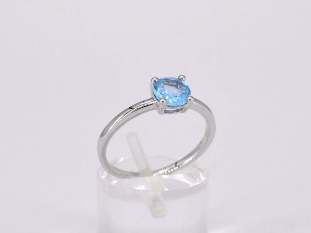 Witgouden ring met topaas - afbeelding 7 van  11