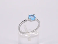 Witgouden ring met topaas - afbeelding 7 van  11
