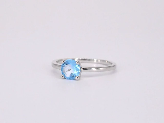 Witgouden ring met topaas - afbeelding 11 van  11