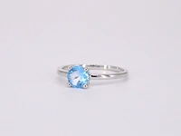 Witgouden ring met topaas - afbeelding 11 van  11