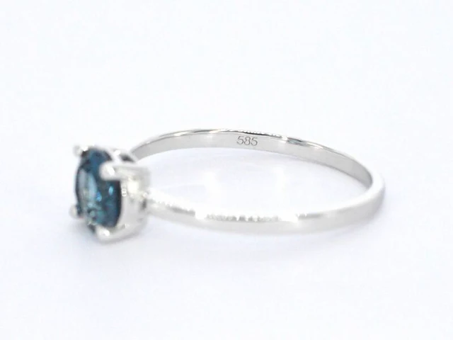 Witgouden ring met topaas - afbeelding 11 van  11