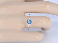 Witgouden ring met topaas - afbeelding 2 van  11