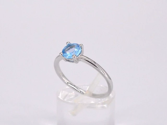 Witgouden ring met topaas - afbeelding 4 van  11