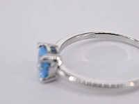 Witgouden ring met topaas - afbeelding 8 van  11