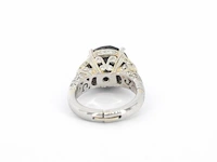 Witgouden ring met zwarte diamant 5.00 carat - afbeelding 7 van  9