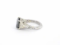 Witgouden ring met zwarte diamant 5.00 carat - afbeelding 7 van  11