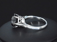 Witgouden ring met zwarte diamant - afbeelding 3 van  4