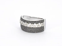 Witgouden ring met zwarte diamanten - afbeelding 10 van  11