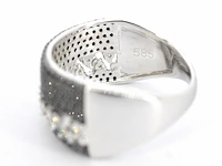 Witgouden ring met zwarte diamanten - afbeelding 11 van  11