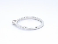 Witgouden ring solitaire met een briljant geslepen diamant - afbeelding 6 van  10