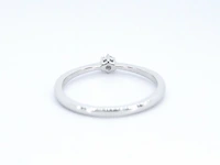 Witgouden ring solitaire met een briljant geslepen diamant - afbeelding 8 van  10