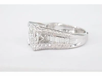 Witgouden ring vol met diamanten 3.00 carat - afbeelding 4 van  8