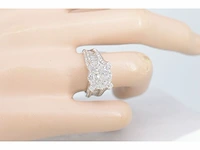 Witgouden ring vol met diamanten 3.00 carat - afbeelding 5 van  8