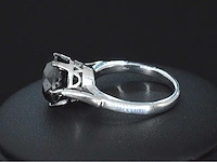 Witgouden ring zwart diamant - afbeelding 4 van  5
