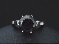 Witgouden ring zwart diamant - afbeelding 5 van  5