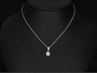 Witgouden solitair hanger met een briljant geslepen diamant van 0.37 carat - afbeelding 2 van  7